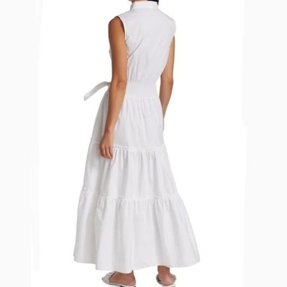 RAMY BROOK Camila Sleeveless Maxi Shirt Dress in White - Large - NWT - Picture 5 of 5